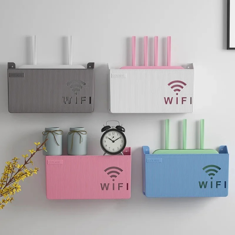 Portable Wall Mounted WiFi Router Shelf