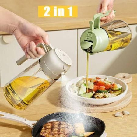 2in1 Oil Sprayer and Dispenser Bottle